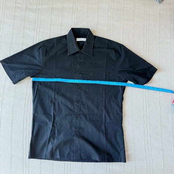Yves Saint Laurent Black Casual Button Down Shirt - Picture 2 of 8